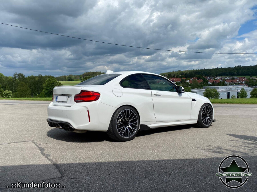 Cstar Carbon Gfk Seitenschweller Wings V3 Flügel passend für BMW M2 F87 + Competition