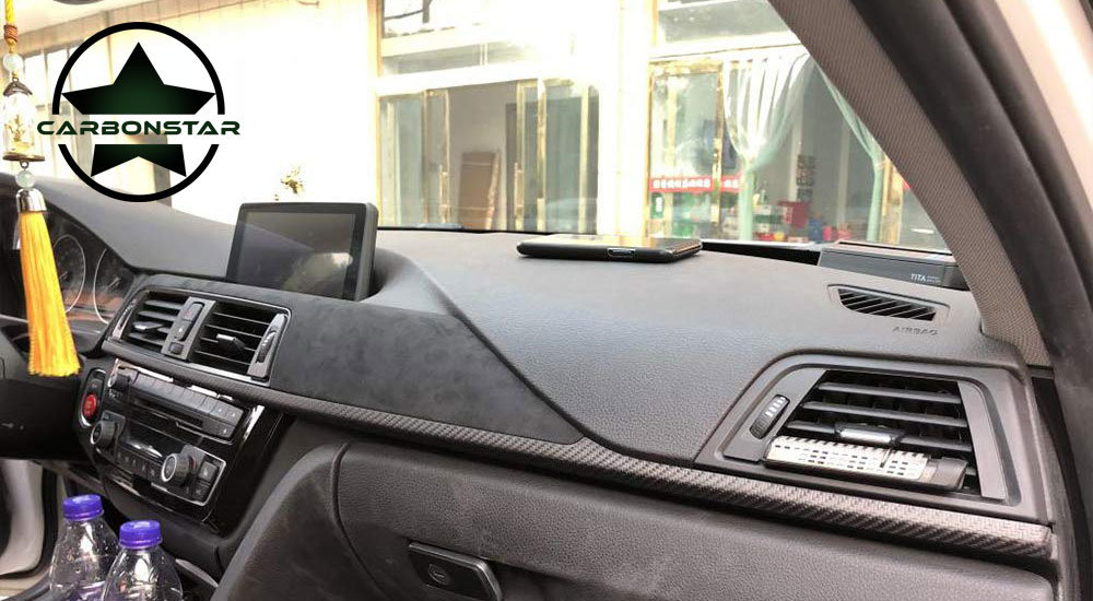 Alcantara Wrap Auto Dashboard Panel ABS Abdeckung Trim Auto innen