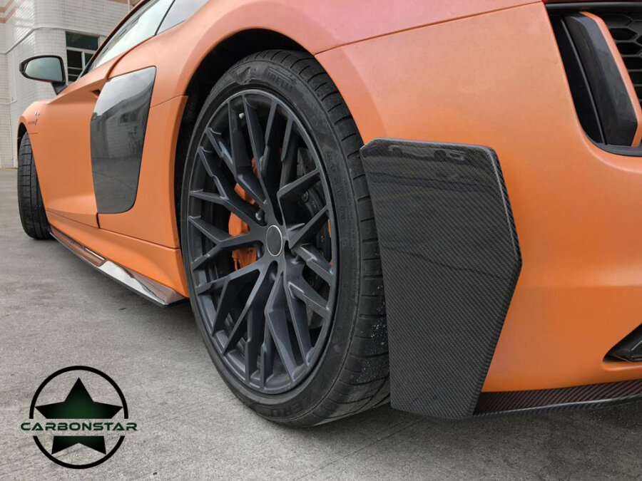 Cstar Splitter Diffusor Stoßstange Hinten Carbon Gfk für Audi R8 4S 2015 - 2022