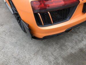 Cstar Splitter Diffusor Stoßstange Hinten Carbon Gfk für Audi R8 4S 2015 - 2022