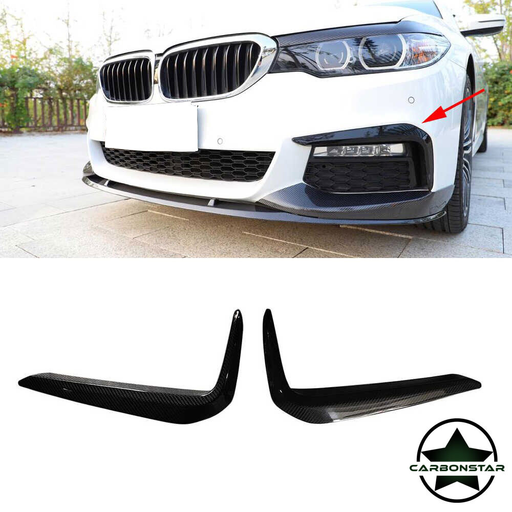 Cstar Carbon Gfk Inserts V2 Abdeckung Nebelscheinwerfer Frontschürze passend für BMW G30 G31 MP