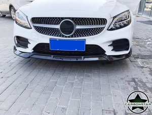Cstar ABS Hochglanz Schwarz Frontlippe für Mercedes Benz C W205 MOPF ,  329,00 €