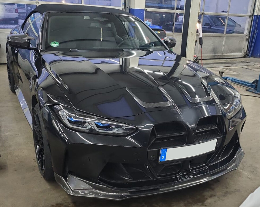 Cstar Voll Carbon Nieren Ersatz V1 mit ACC passend für BMW G80 G81 M3 G82 G83 M4 auch CSL Ja, mit vormontierten Schwarzen Gitter